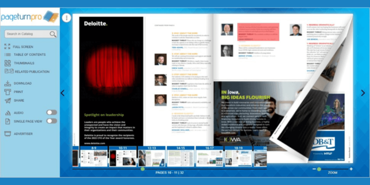 PDF flipbook software